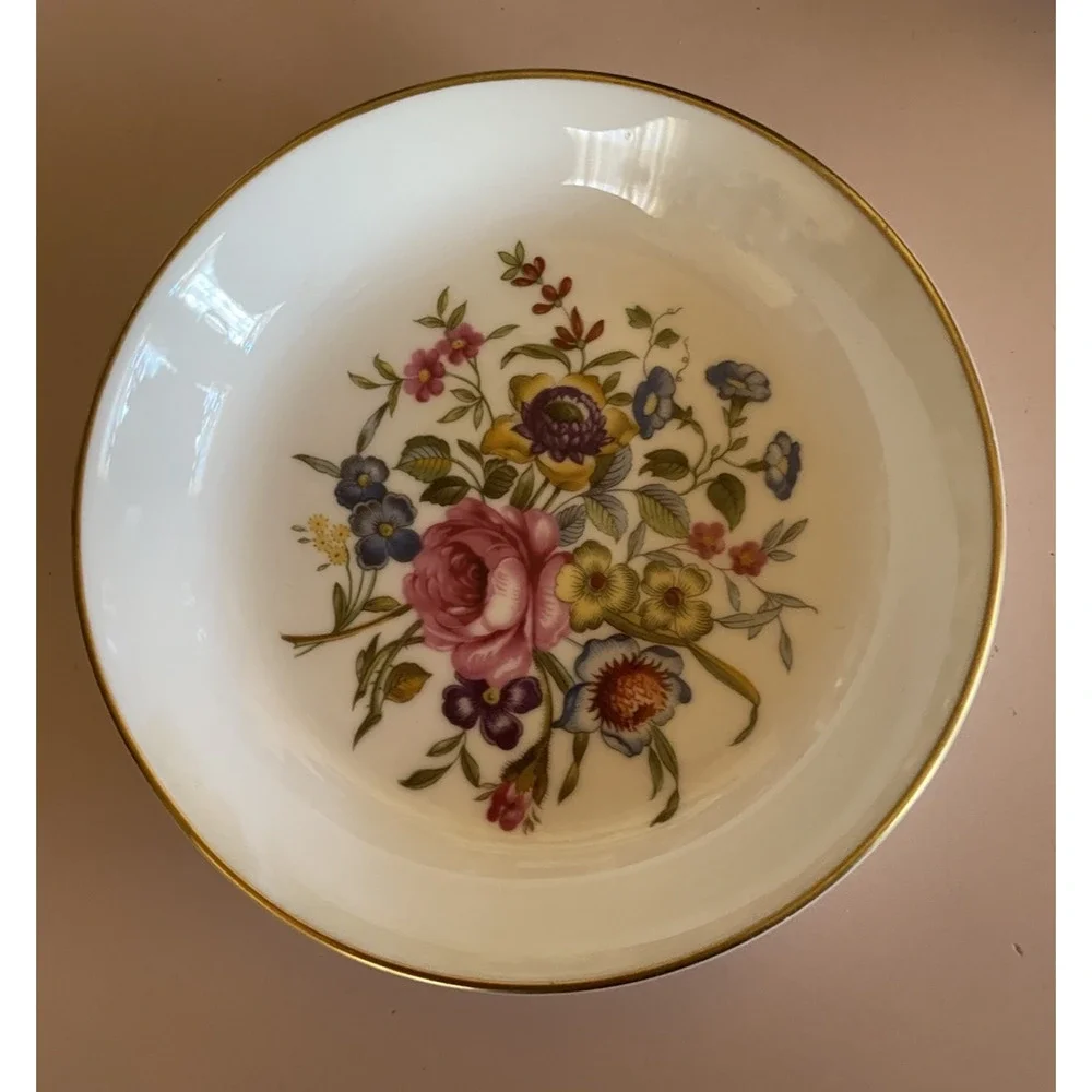 Royal Worcester Bone China Round Floral 3-3/4 