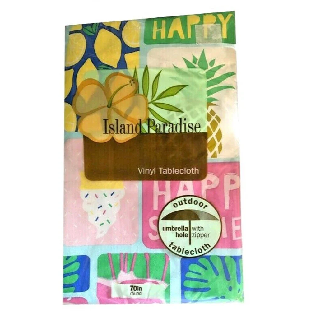 Summer Fun tablecloth zipper