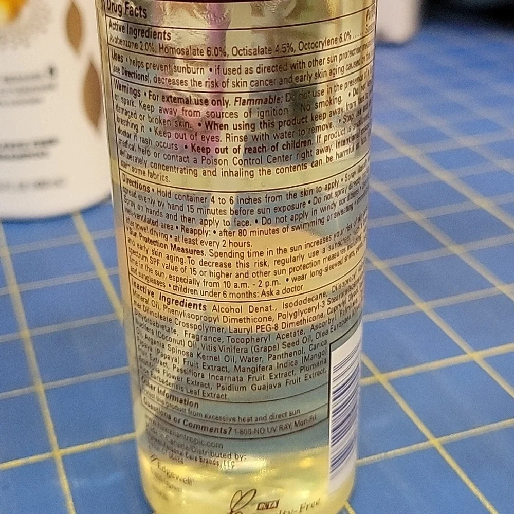 Hawaiian Tropic Silk Hydration Dry Oil Weightless  Sunscreen Spray 148ml New