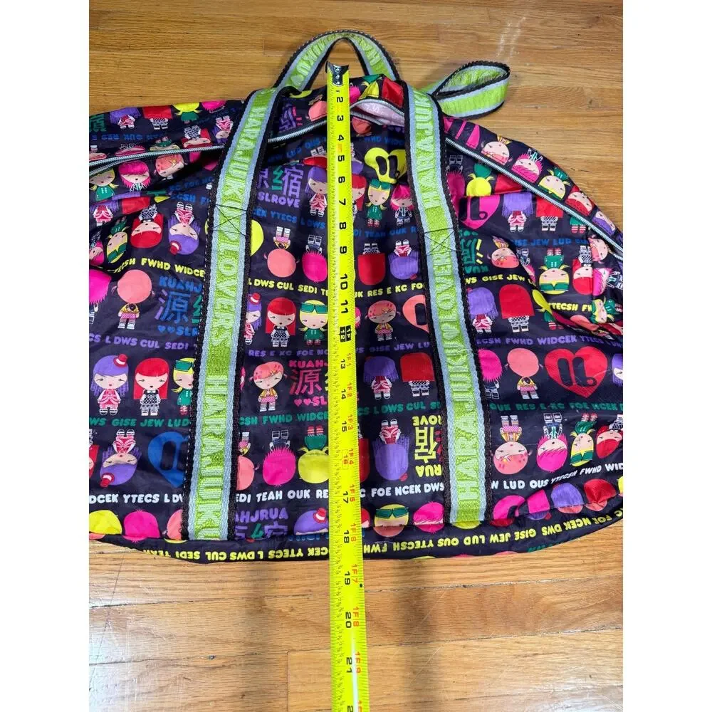 Harajuku Lovers Gwen Stefani Y2K Large Duffel Weekender Bag Kawaii Character Pri