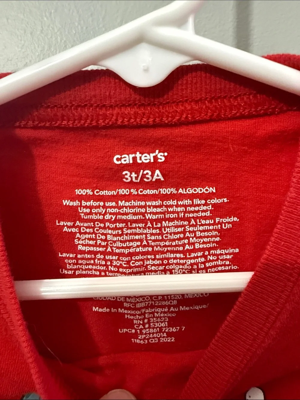 Carters festive red