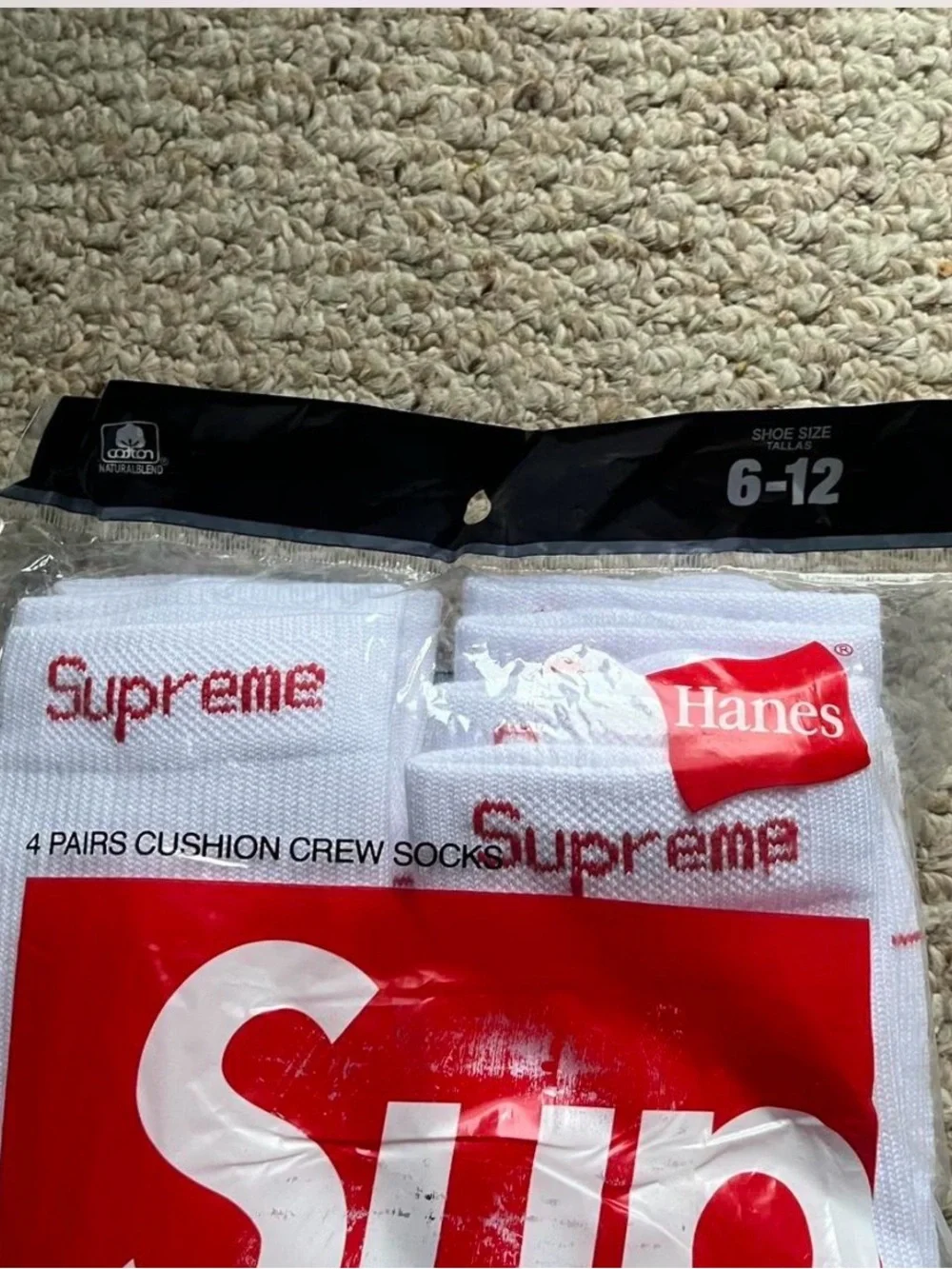 Supreme white simple design
