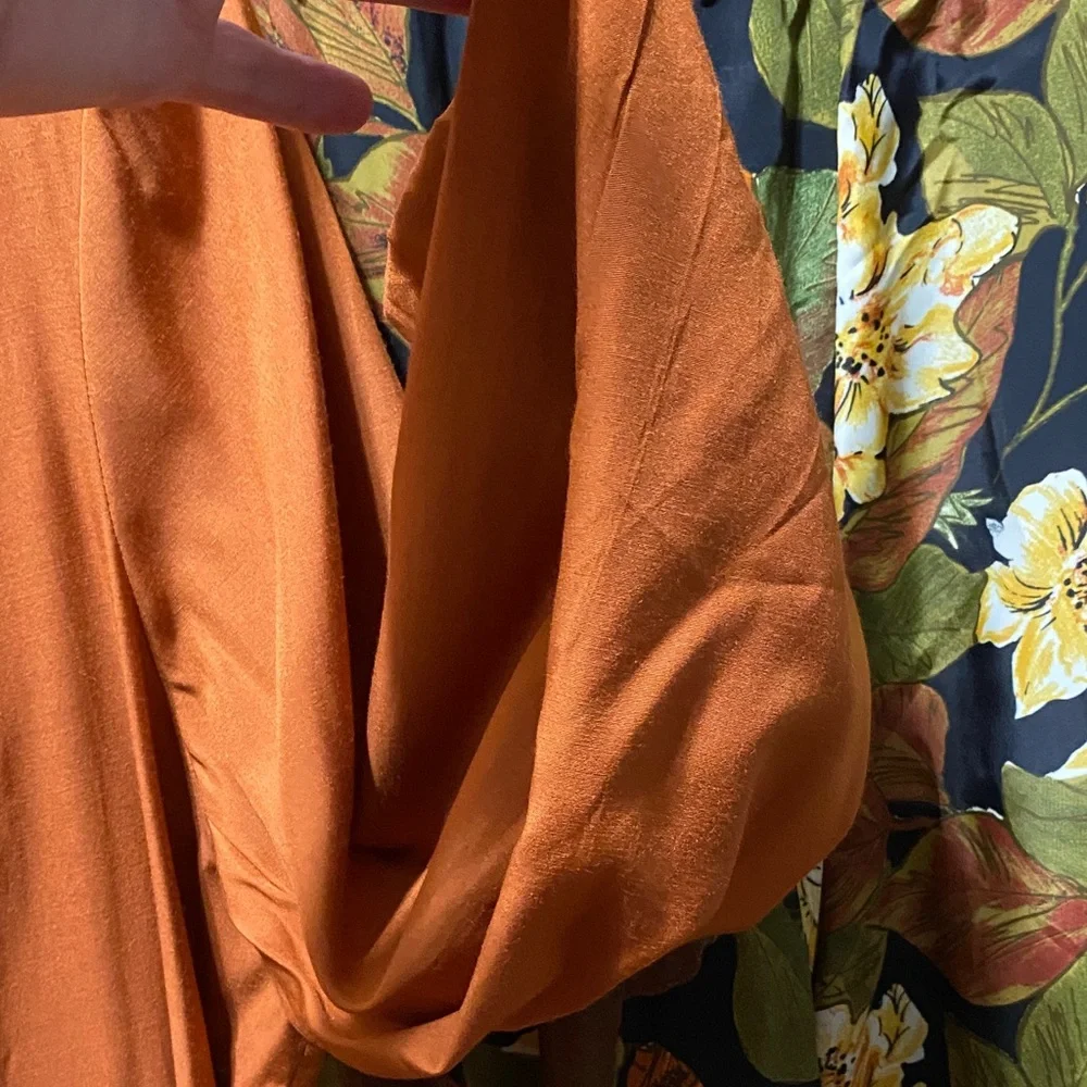 Sue Brett stylish orange