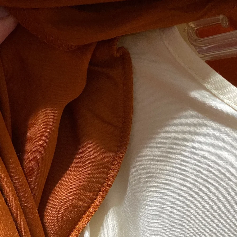 Sue Brett stylish orange