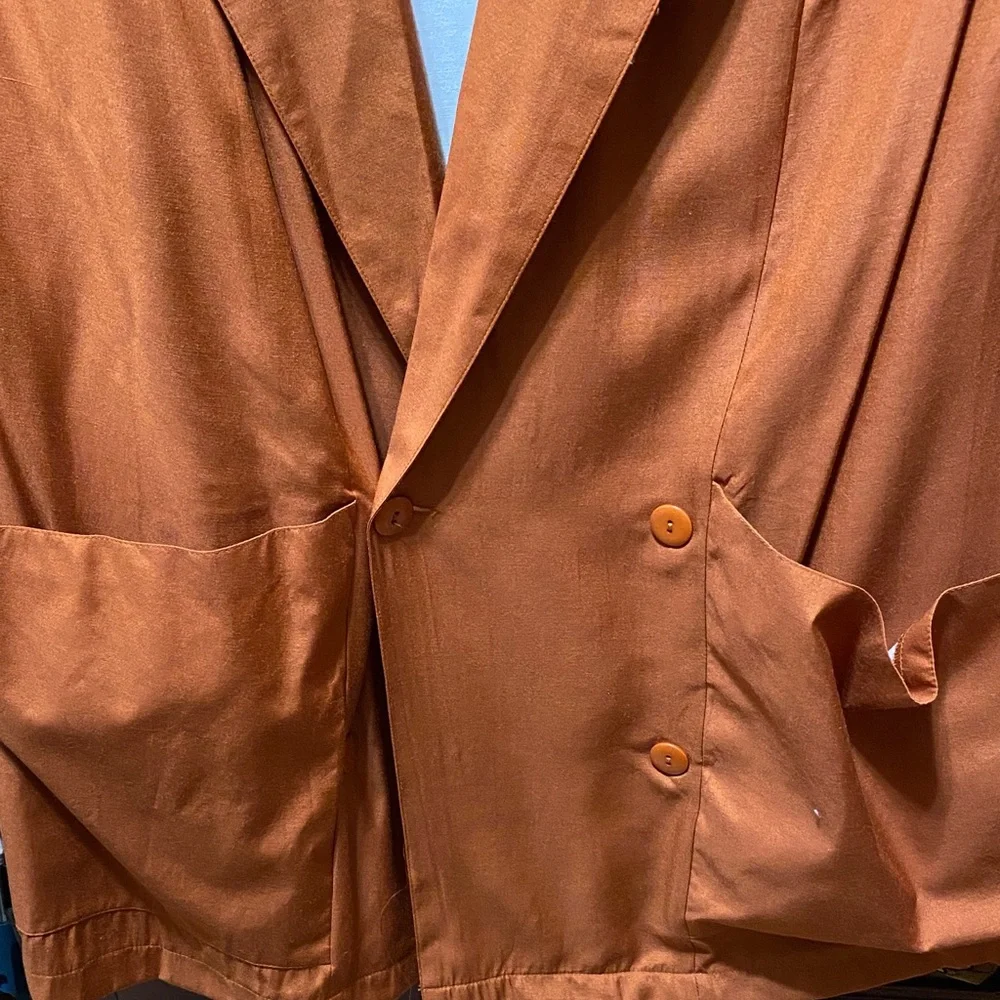 Sue Brett stylish orange