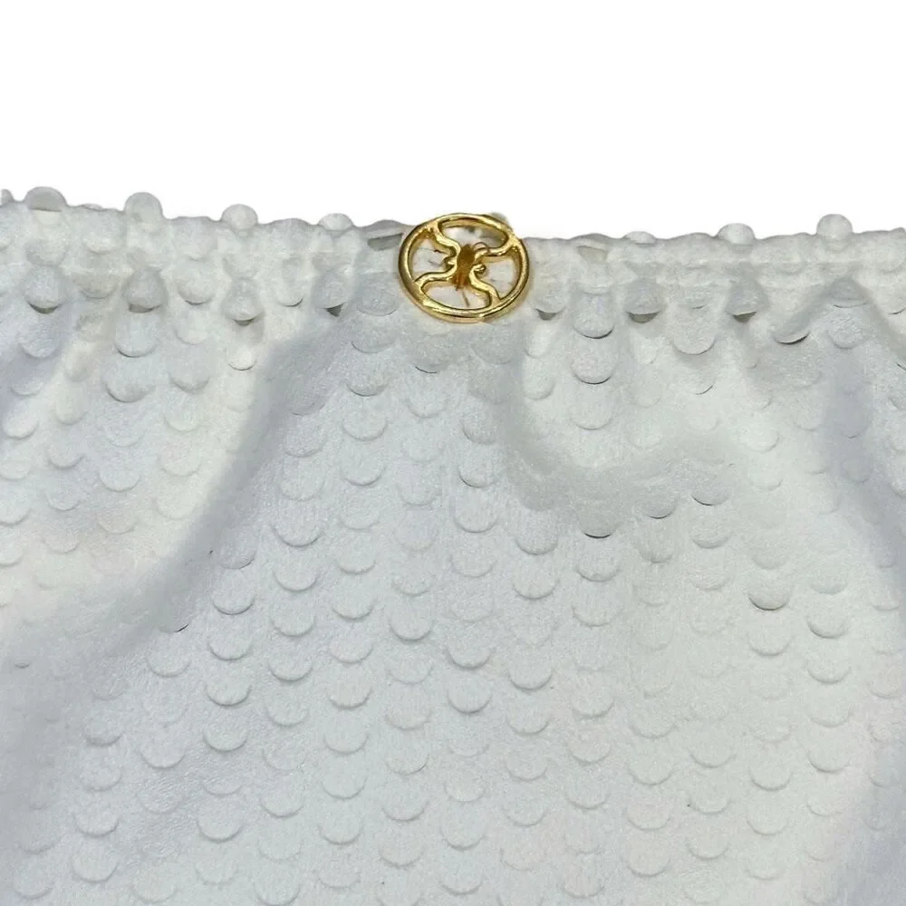 ViX Swimwear Textured Fany Bikini Bottom Size XS Minimal Coverage Brazilian Styl