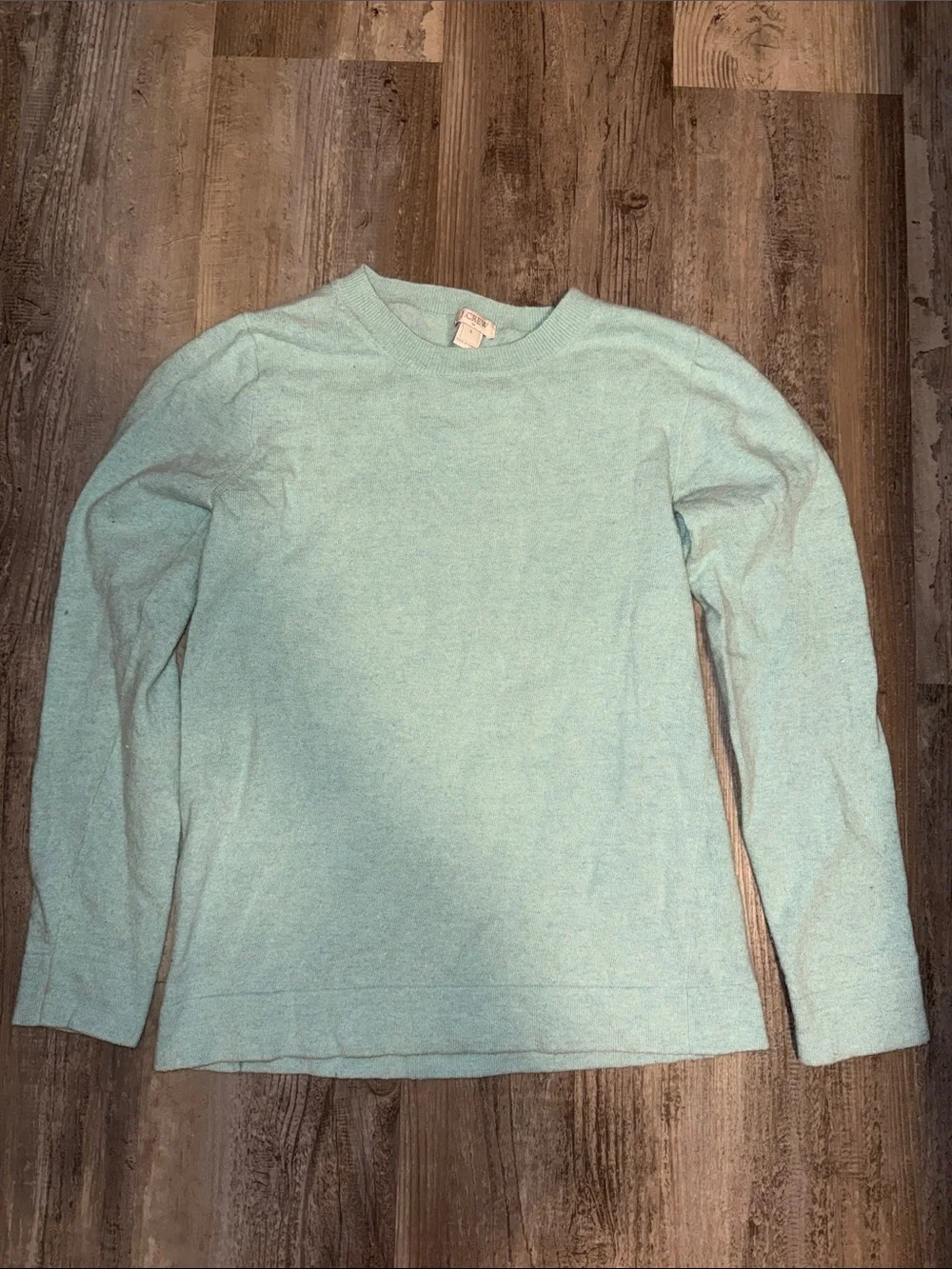 J. Crew Light Aqua Crewneck Sweater
