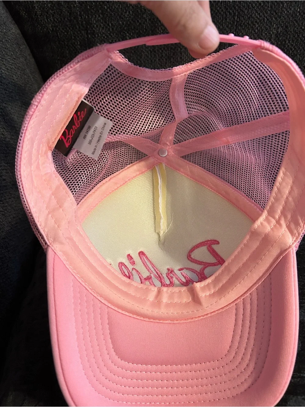 Barbie embroidered script
