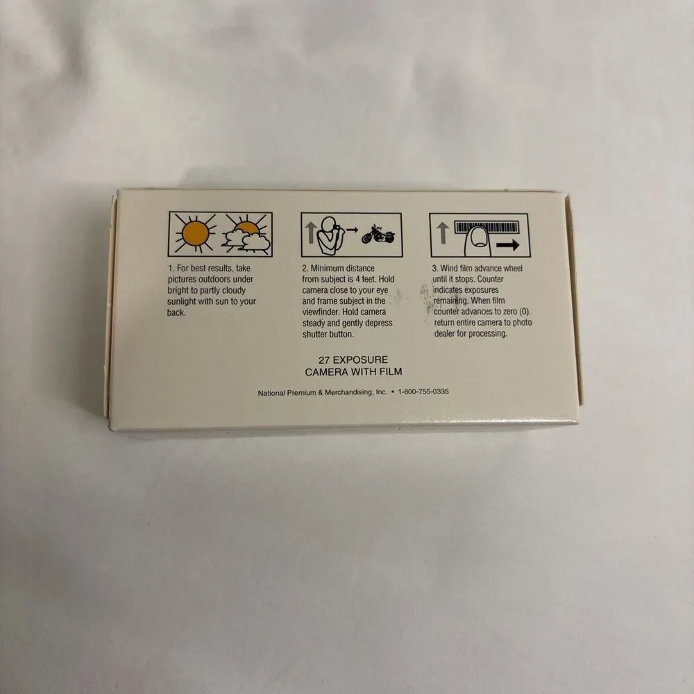 Harley Davidson 35mm Disposable Camera 27 Exposure Sealed Promotional Film