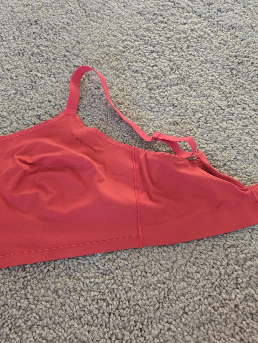 Soma Enbliss Luxe‎ Lace Back Bralette Red Adjustable Wireless Bra Womens Size XL
