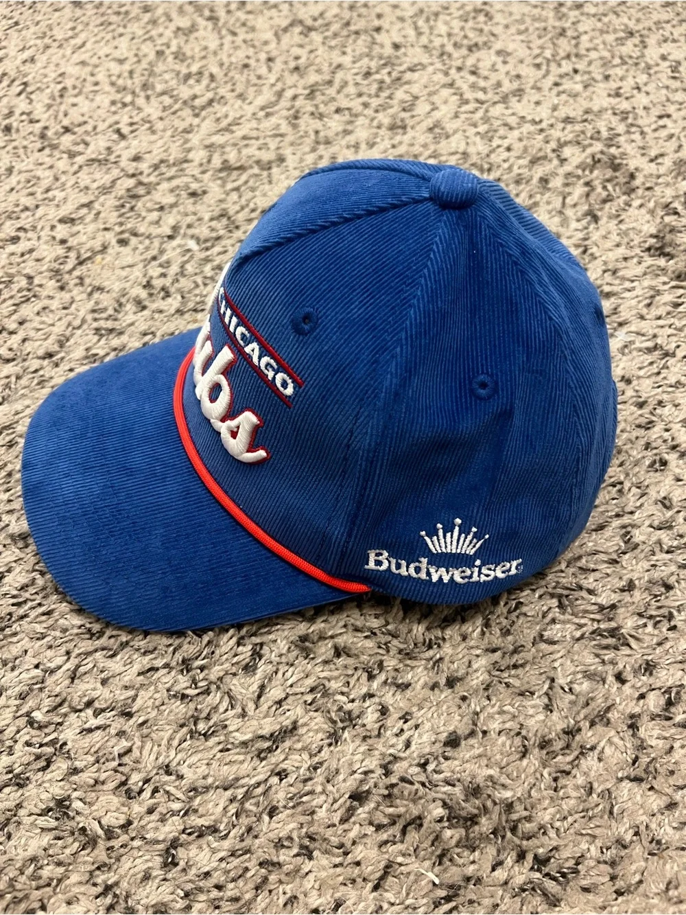 Chicago Cubs Blue Corduroy Retro-style Baseball Hat