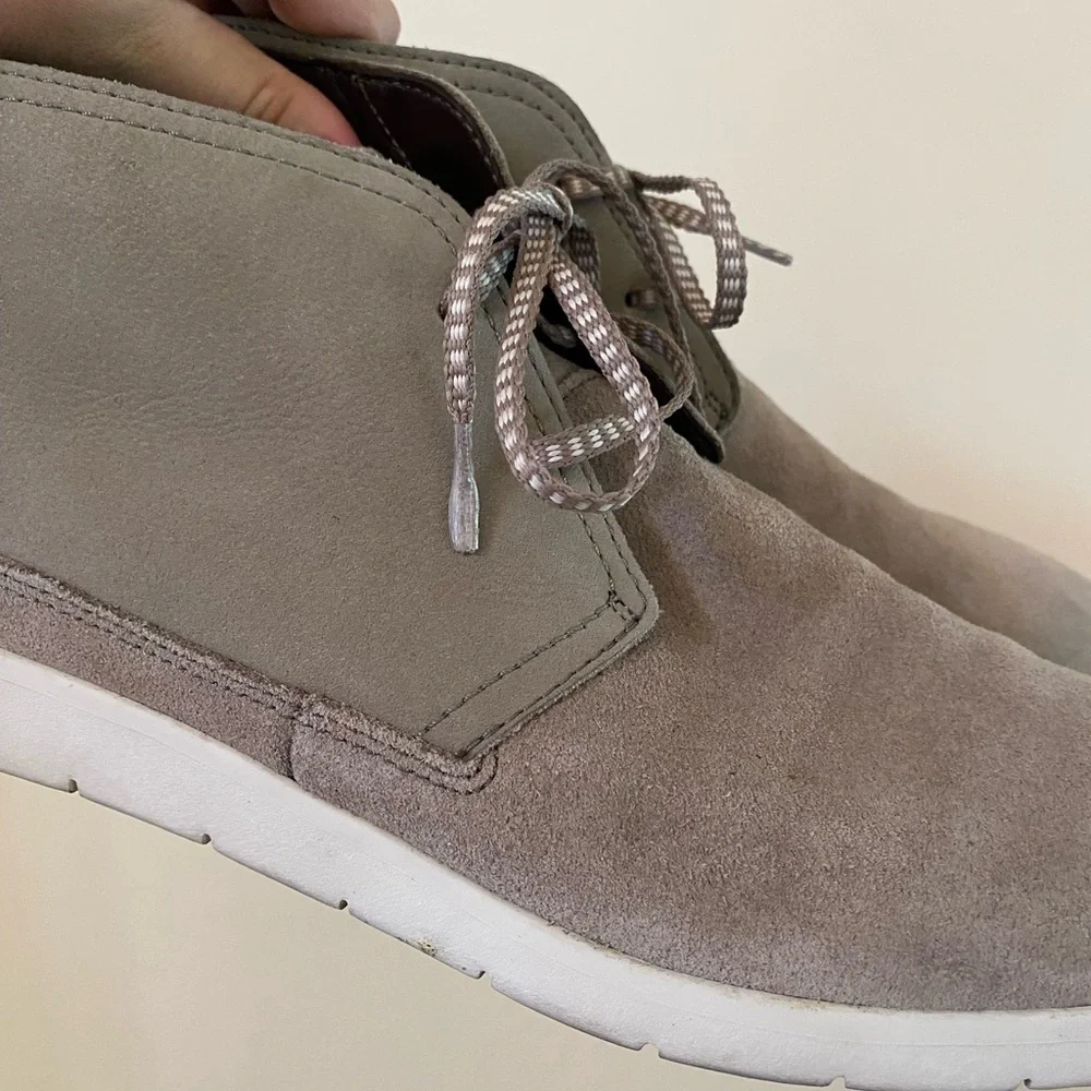 Ugg Mens Freamon Waterproof Chukka Boot Size 9 Taupe Tan Gray WP Antilope Shoes