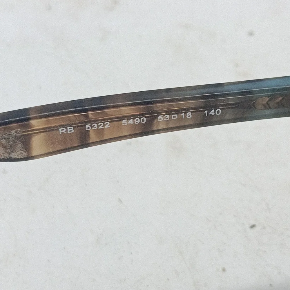 Ray-Ban RB5322 5490 Teal Brown 53-18-140 Cat Eye Full Rim Frames Only 71