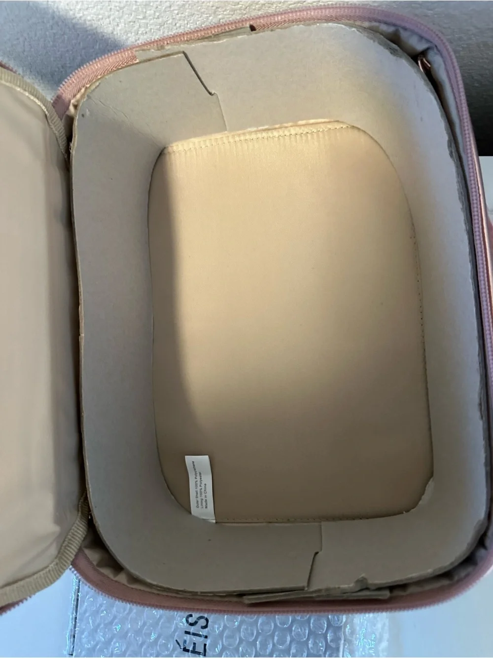 Limited Edition BEIS Rose Gold Metallic Cosmetic Case