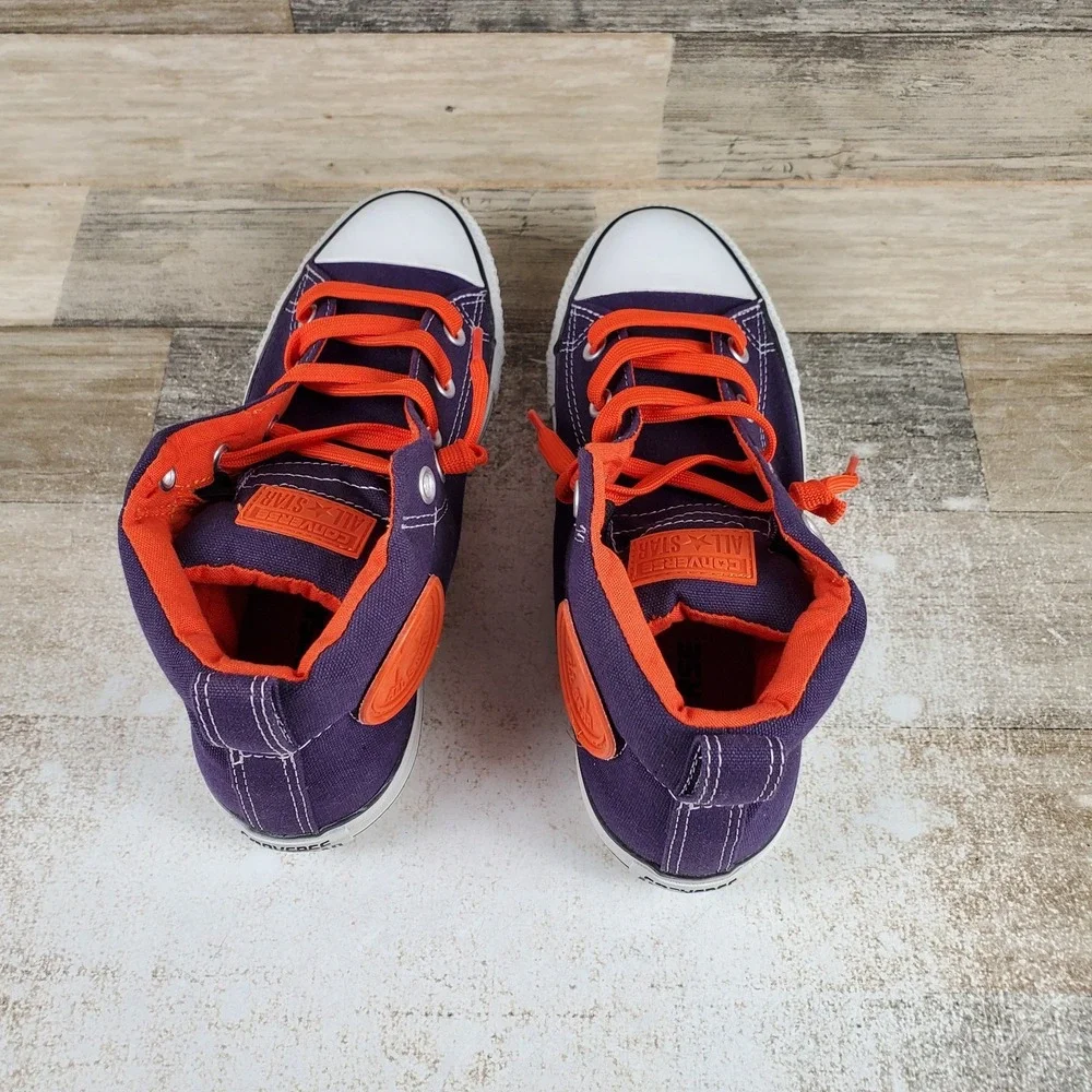 Converse Chuck Taylor All Star Street Mens Shoe Sz 8 Purple White Canvas Mid-Top