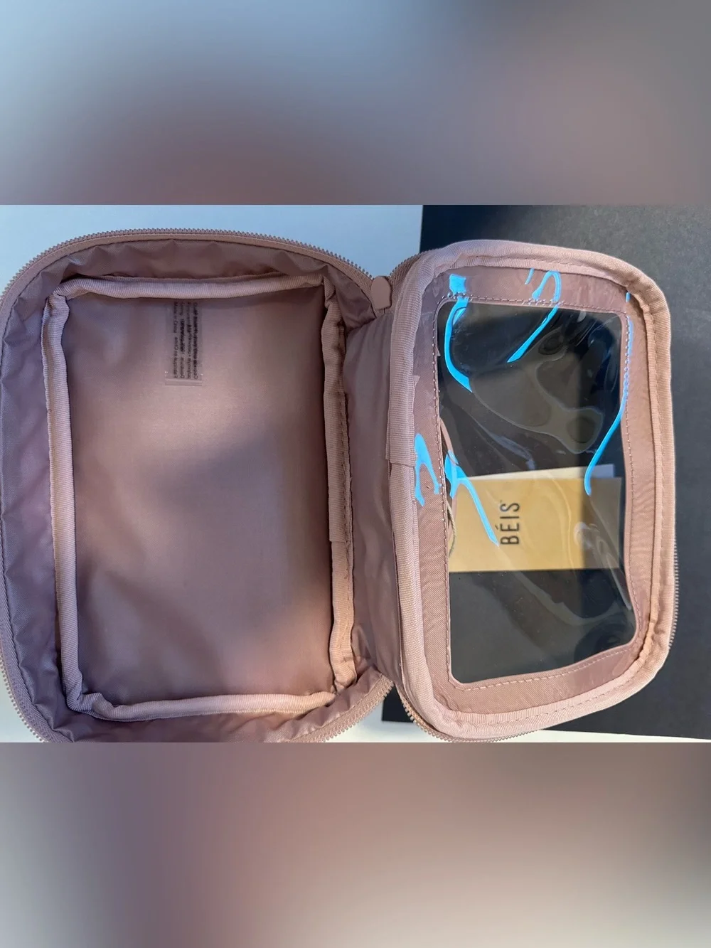 BEIS On The Go Essentials Cosmetic Case Atlas Pink