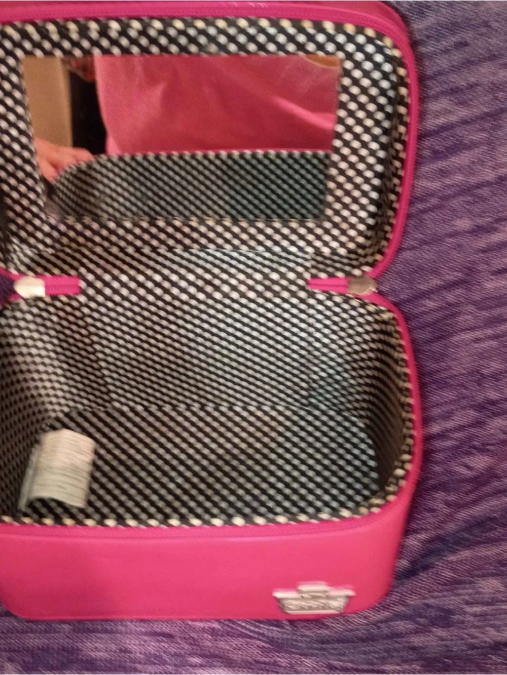 Pink caboodles makeup carrier case