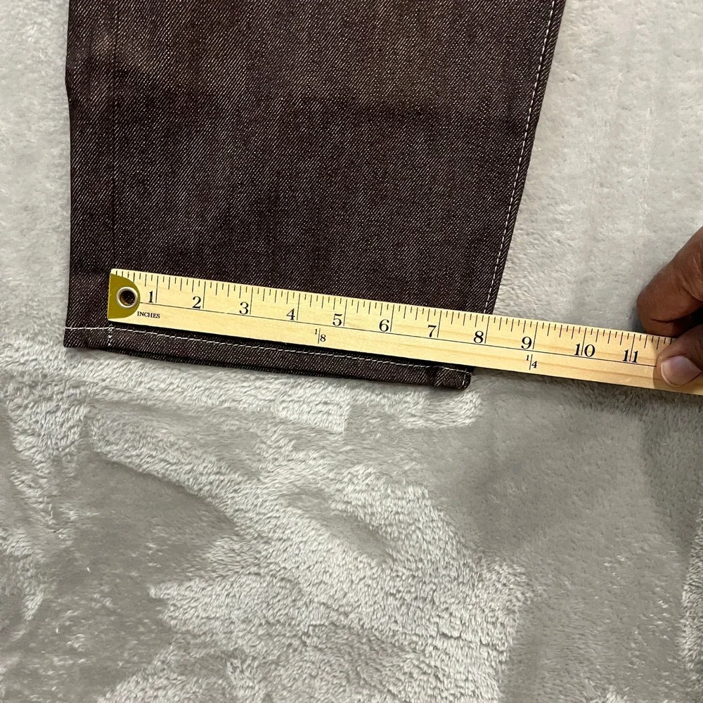 Levi's 501 Original Jeans Men 36x30 Brown Shrink-To-Fit Rigid Denim Straight Leg