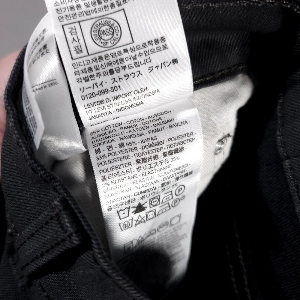 Levis are smoke carefully