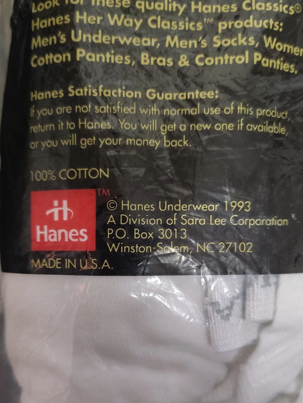 Hanes six pack