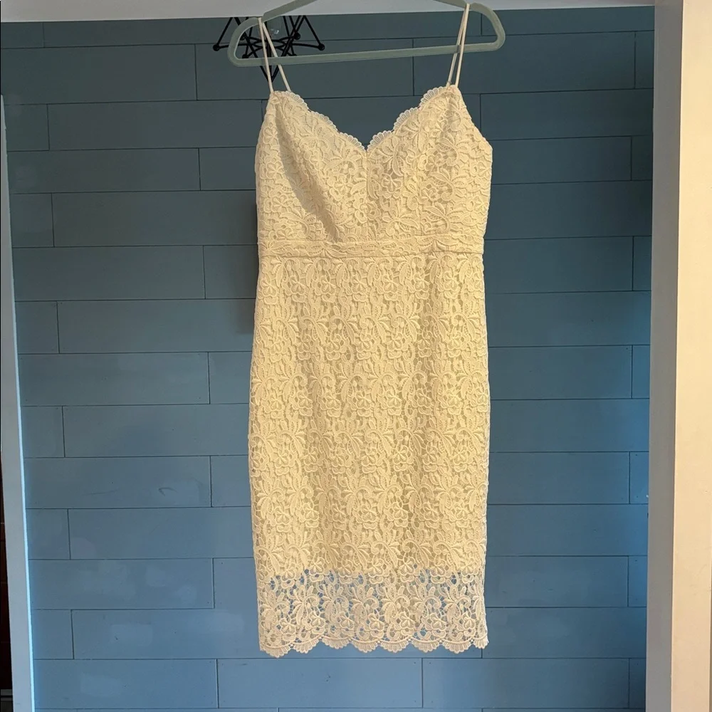 J. Crew‎ White Guipure Lace Dress