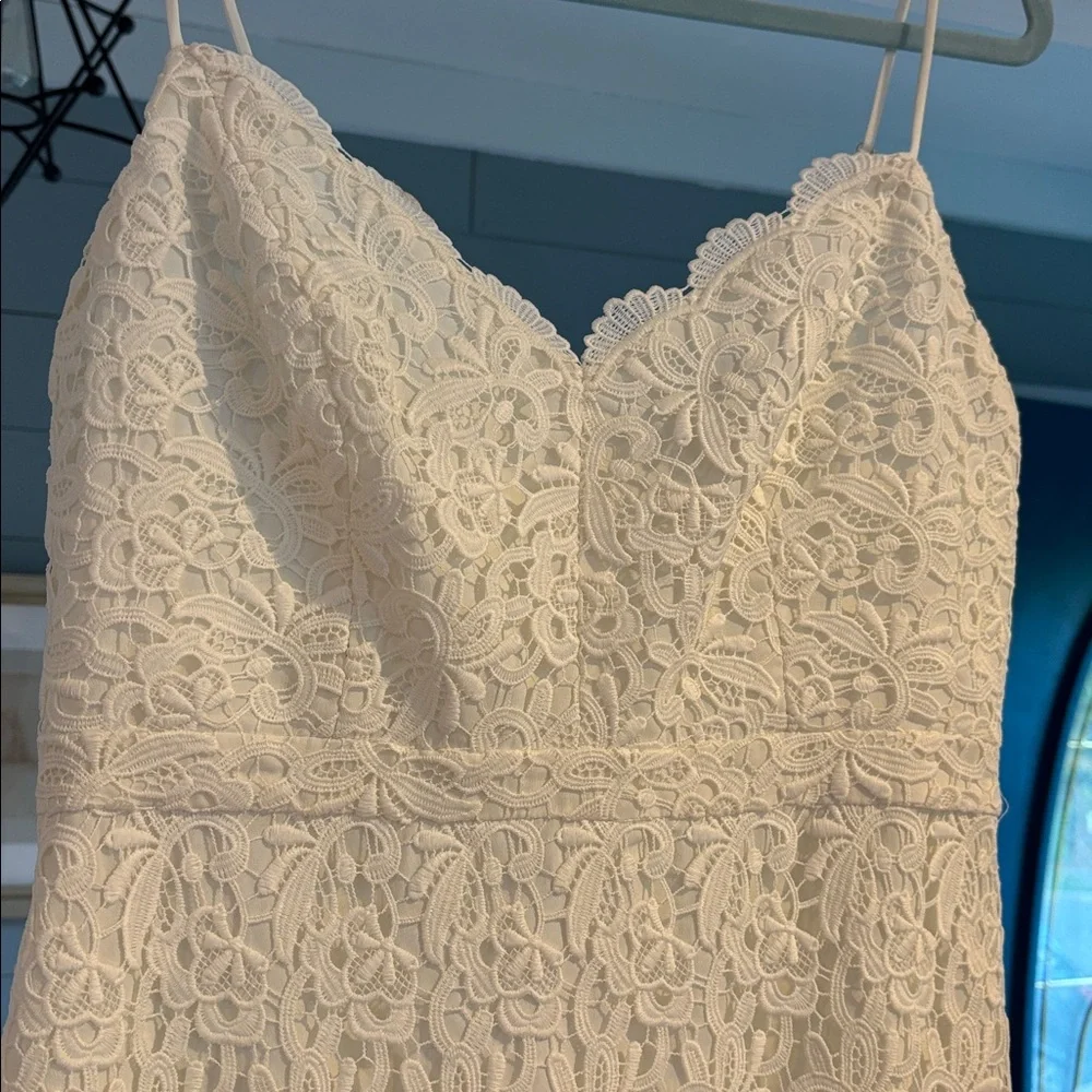 J. Crew‎ White Guipure Lace Dress