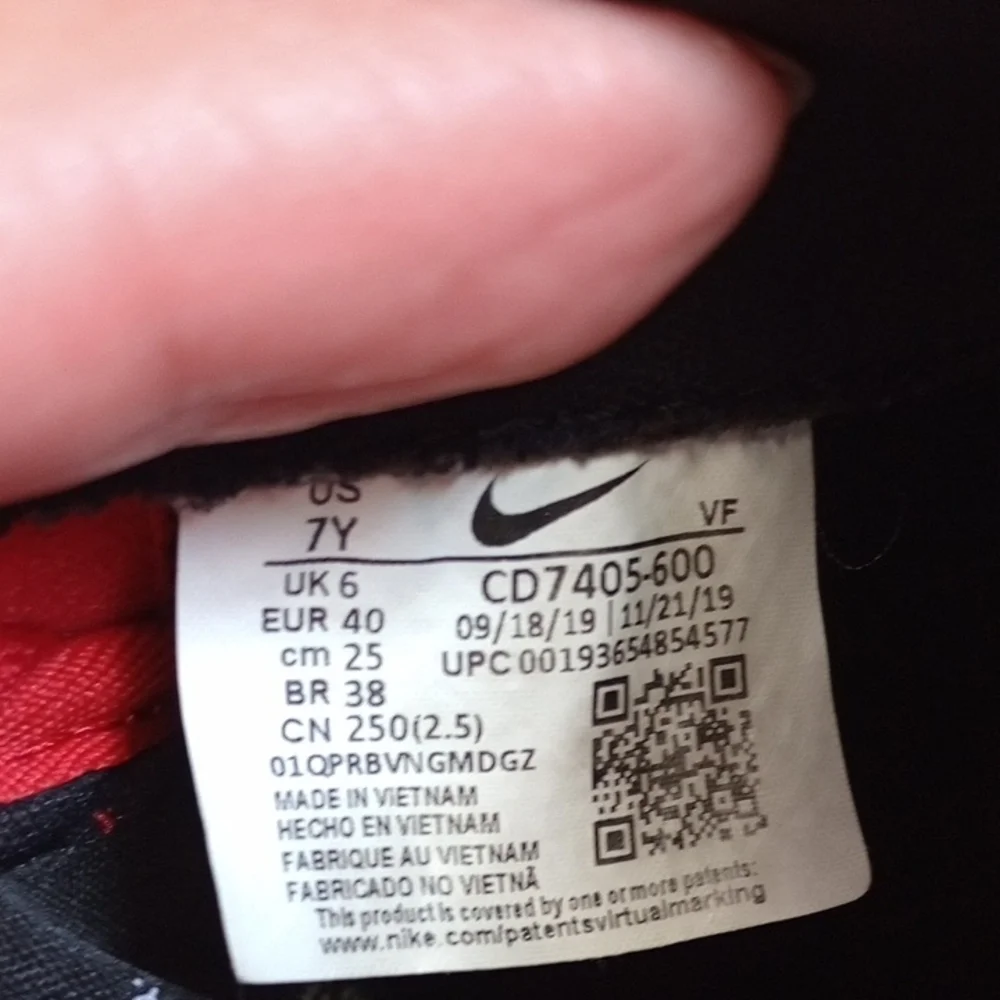 Nike vibrant red