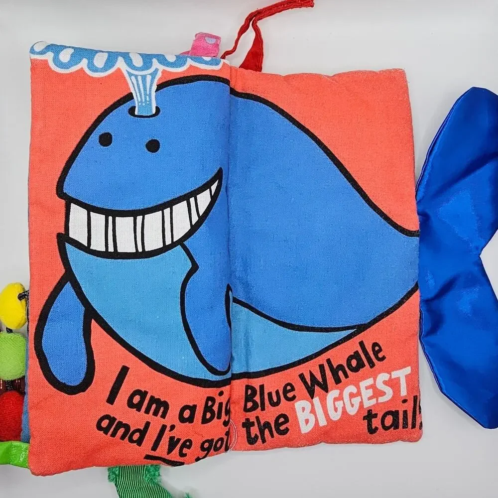 Cloth Baby Sensory Books Infant Lamaze Jellycat Peek A Boo Forest Fishy Tails