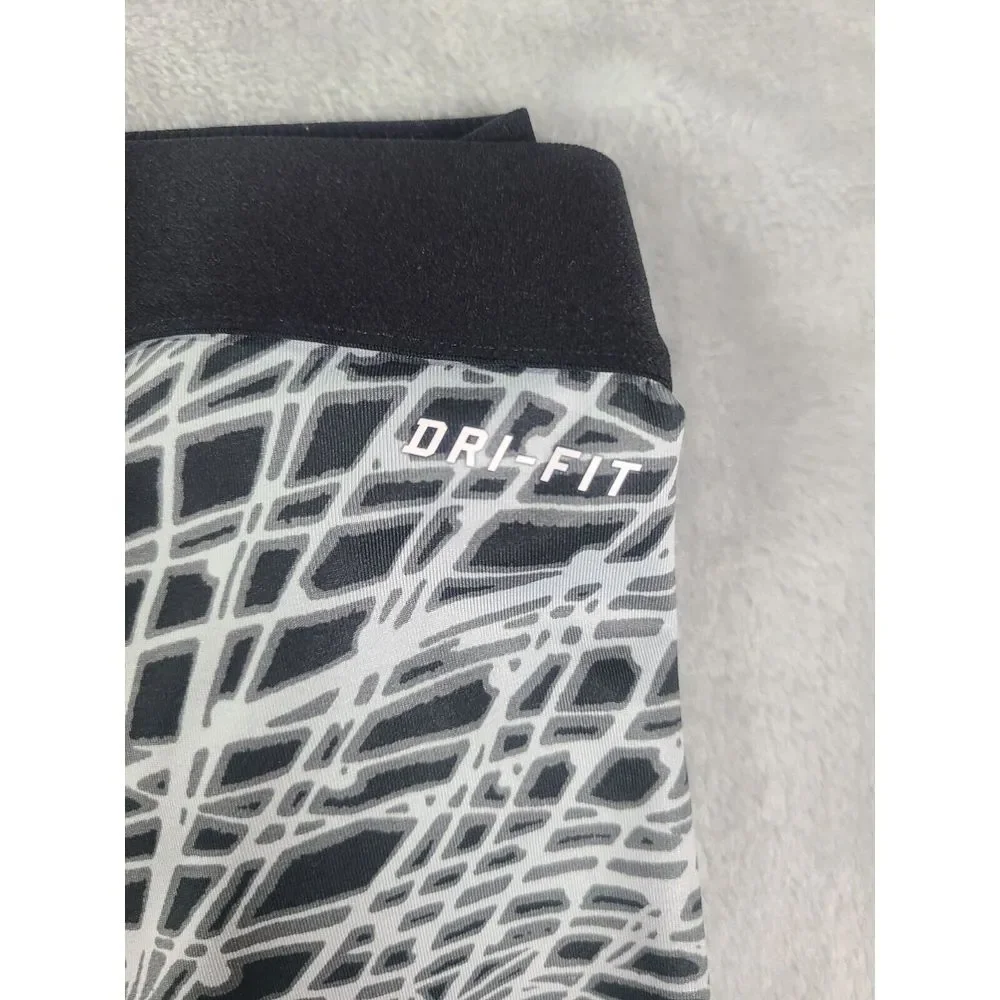 Nike Pro legging Womens Small Cool Tracer‎ Training Capris Pants Abstract Print