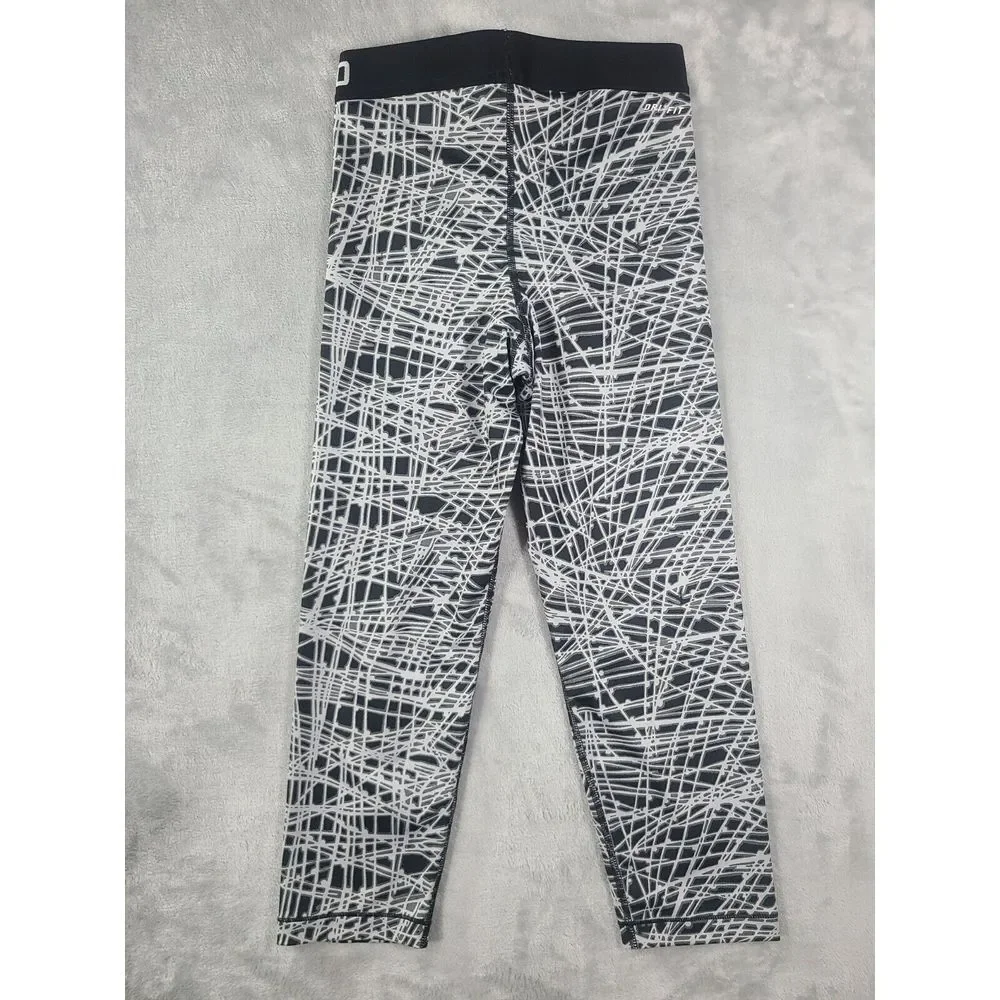 Nike Pro legging Womens Small Cool Tracer‎ Training Capris Pants Abstract Print