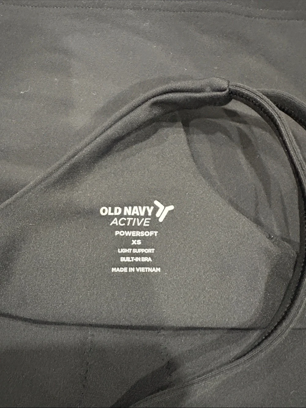 Old Navy Black High-Neck Sports Bra Tank