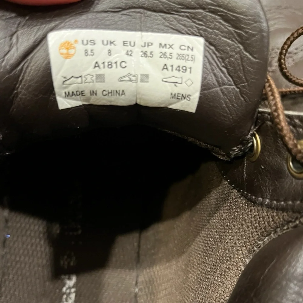 Timberland leather material