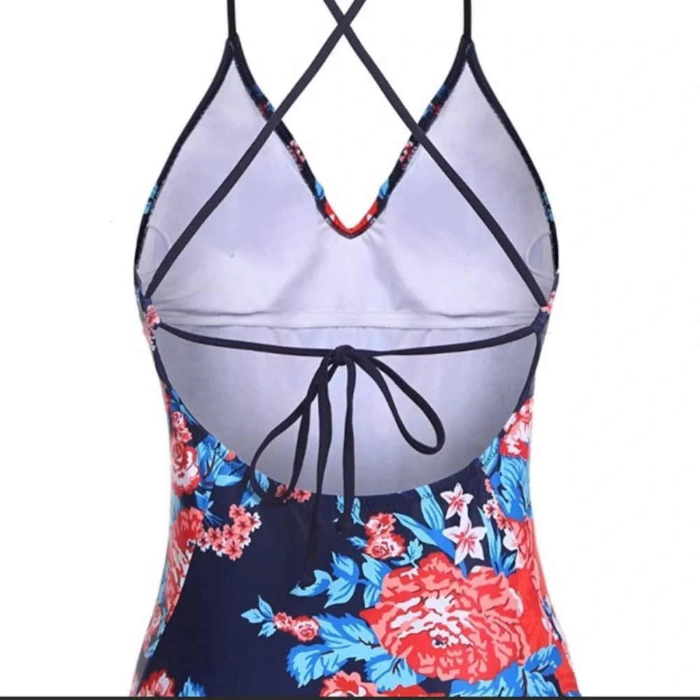 Ekouaer blue floral