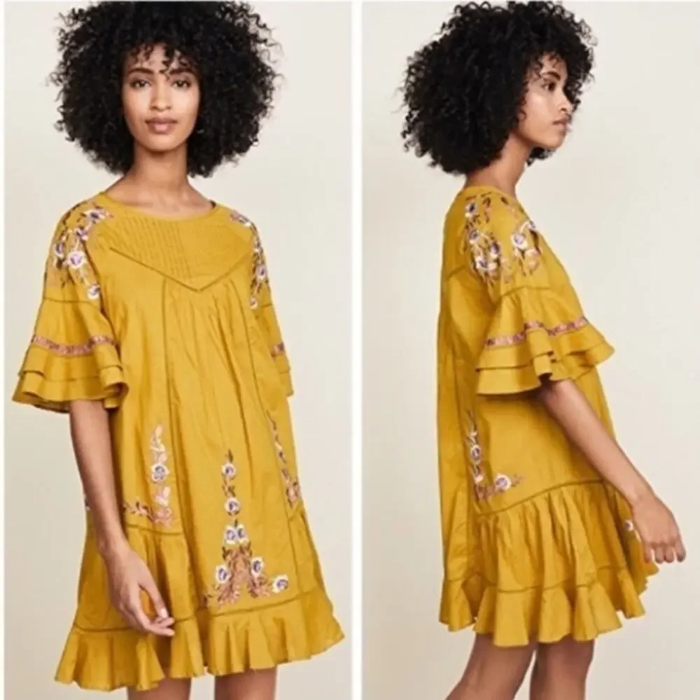Free People‎ Pavlo Dress in Gold.