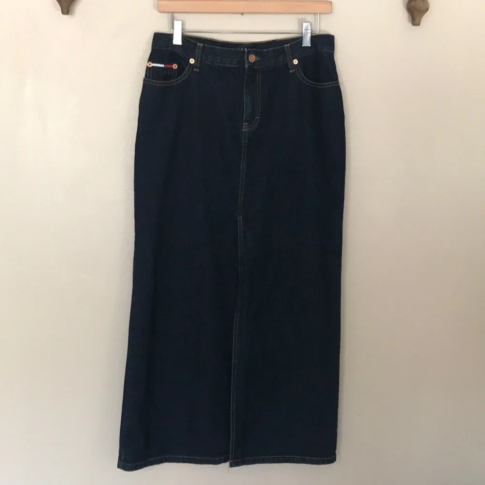 ✨Vintage✨ Tommy Jeans‎ Long Jean Skirt. 9