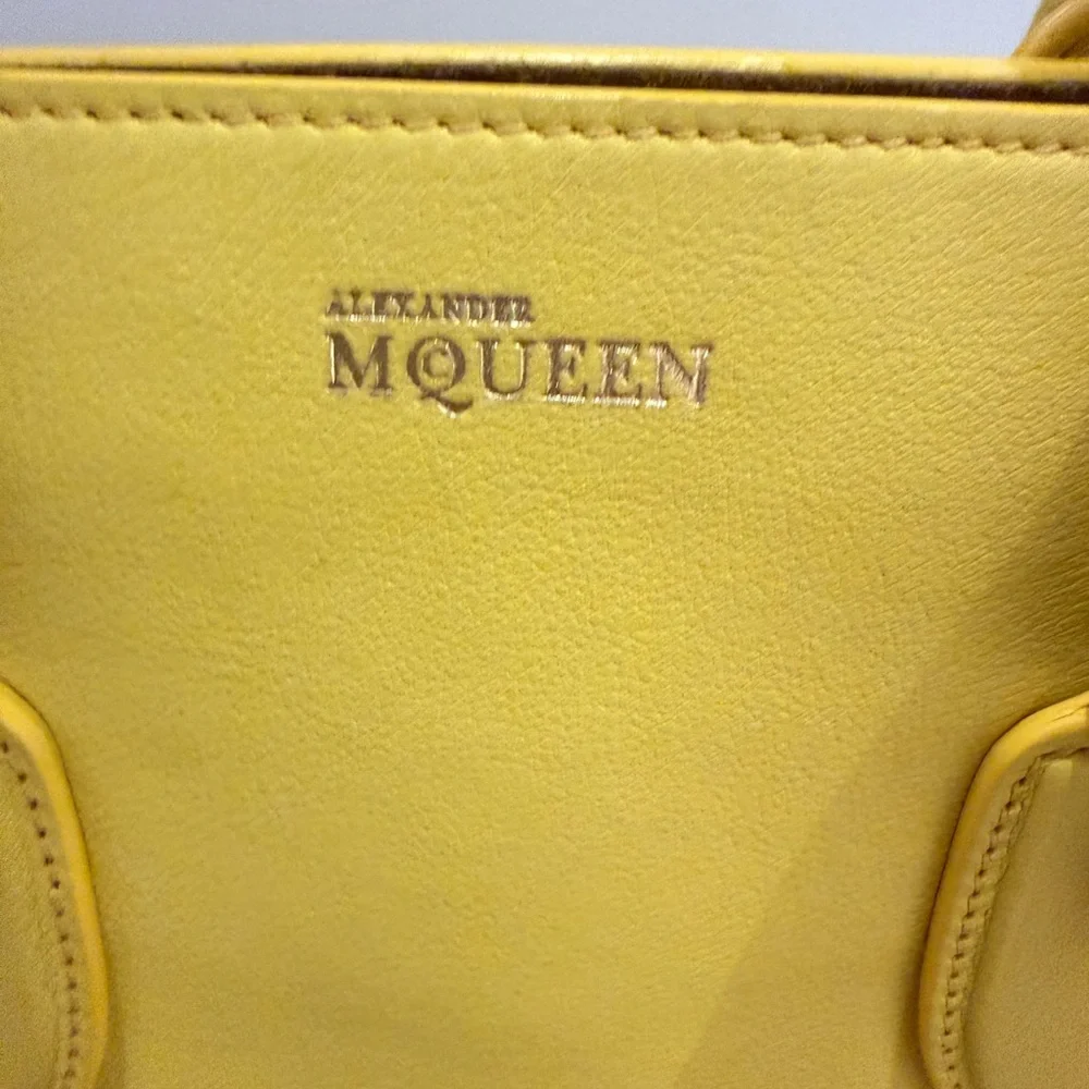 Alexander McQueen Bright Yellow Leather Tote