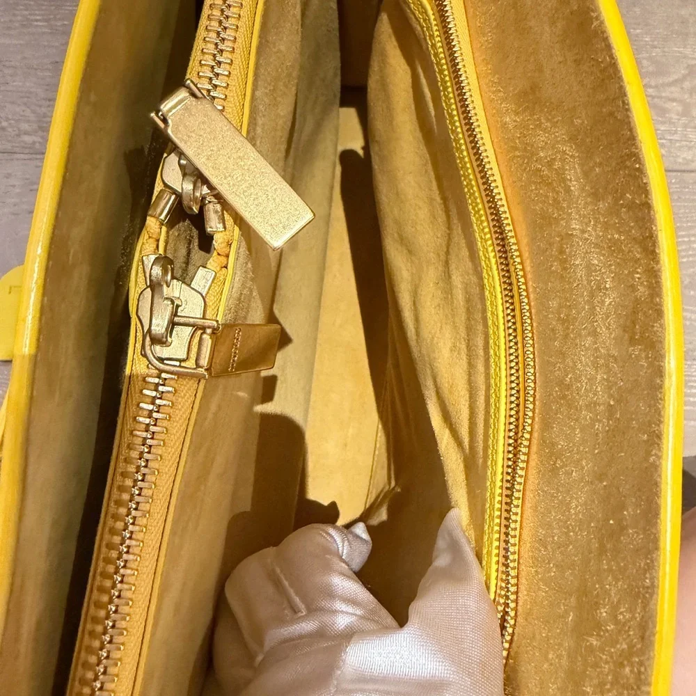 Alexander McQueen Bright Yellow Leather Tote