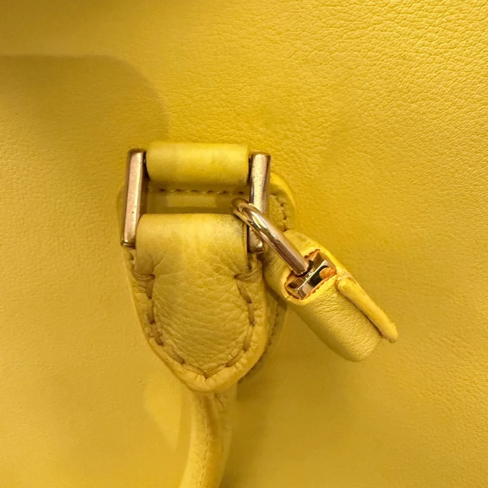 Alexander McQueen Bright Yellow Leather Tote