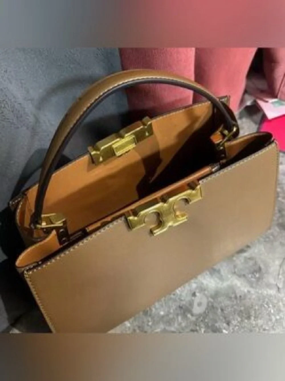 Tory Burch structured brown