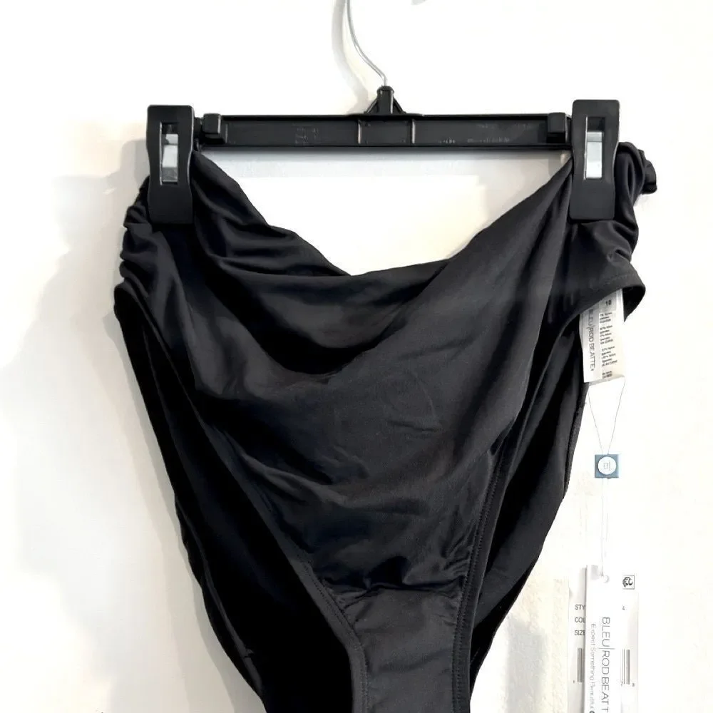 Bleu Rod Beattie Rufflicious High Waist Side Shirred Swim swimwear, swimsuit 10