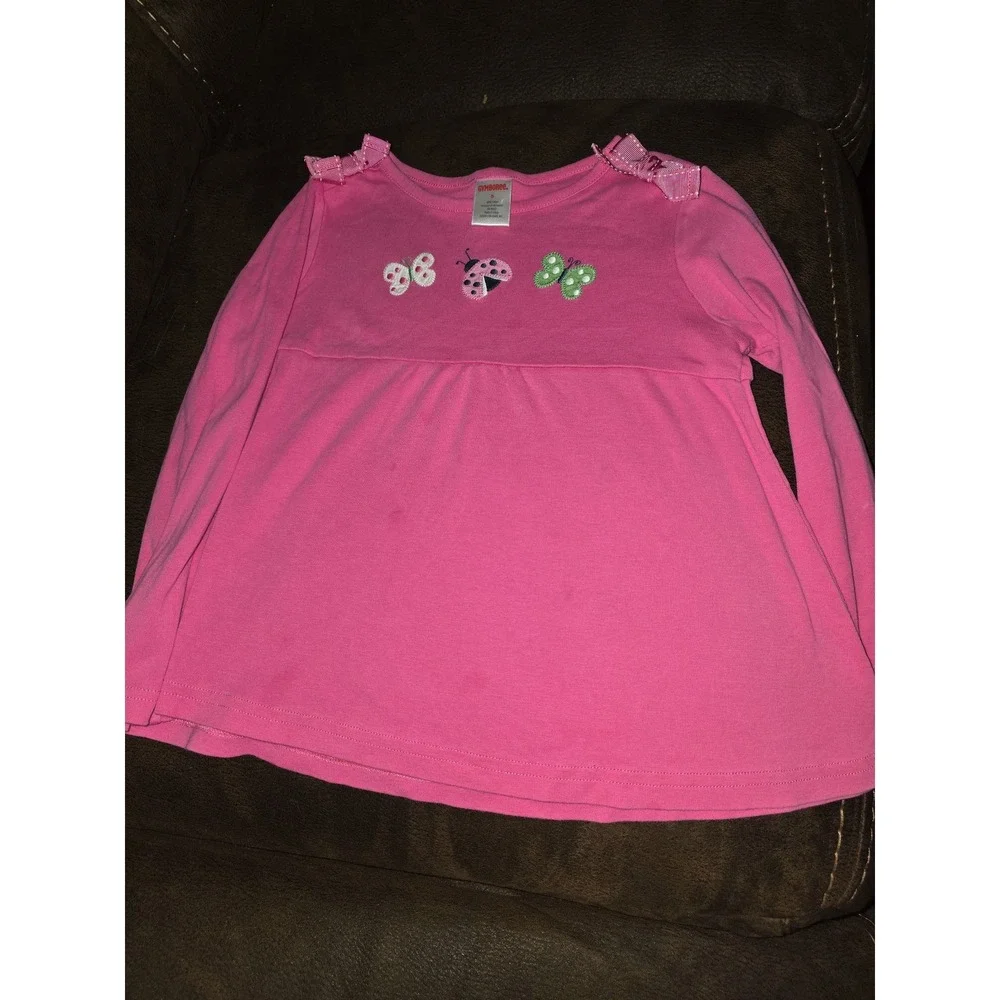 Gymboree garden friends ladybug butterfly top size 5 long sleeve‎
