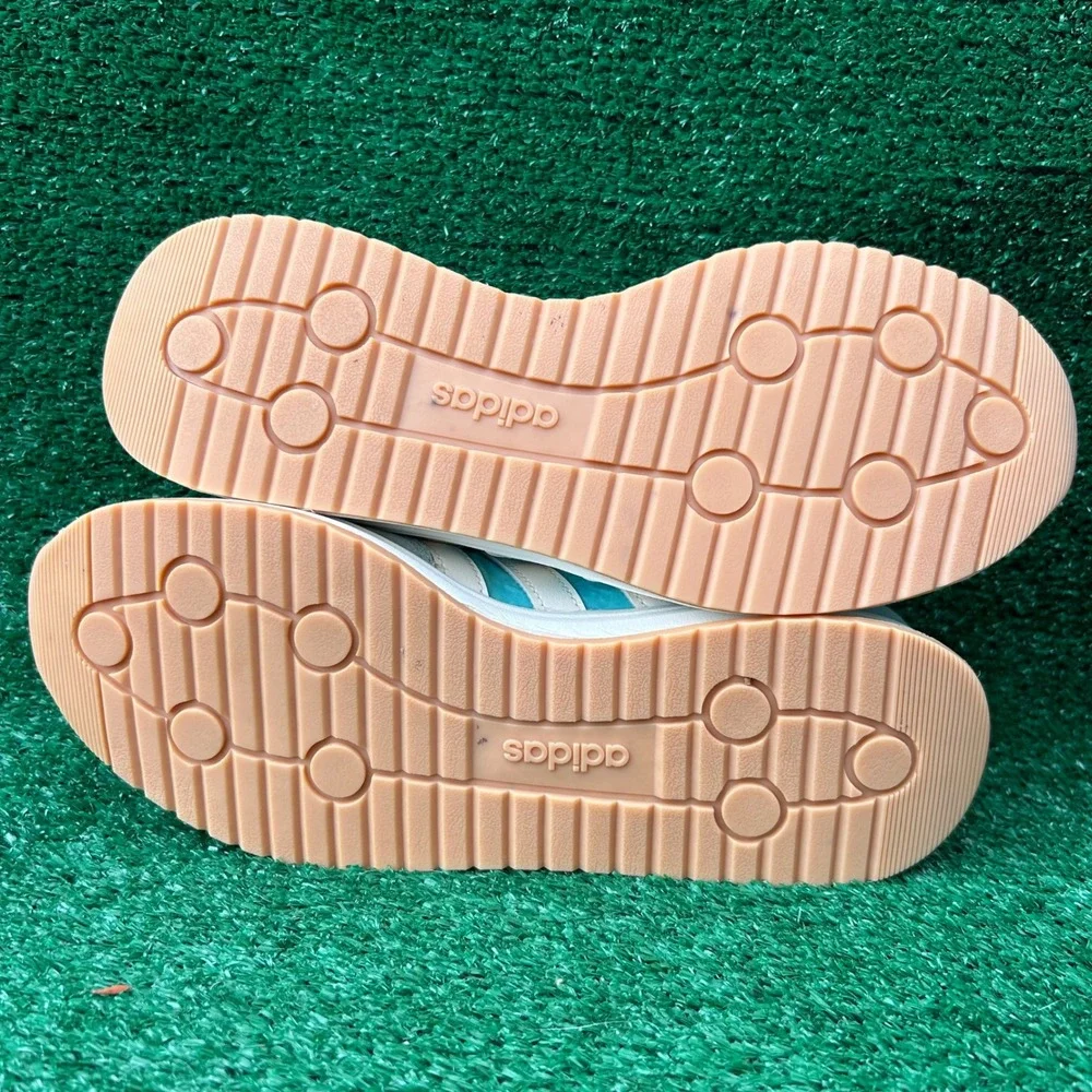 Adidas Run 60s 3.0 Mint Green Teal Suede Sneakers JQ7924 Mens‎ 10