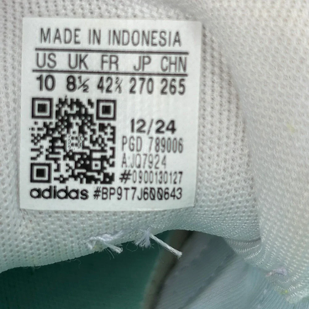 Adidas Run 60s 3.0 Mint Green Teal Suede Sneakers JQ7924 Mens‎ 10