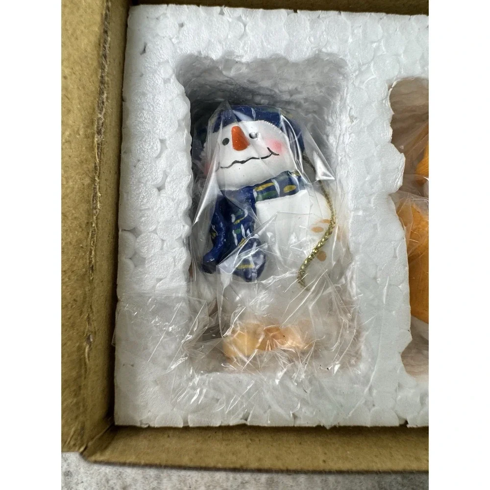 Snowman Gathering delight whimsical
