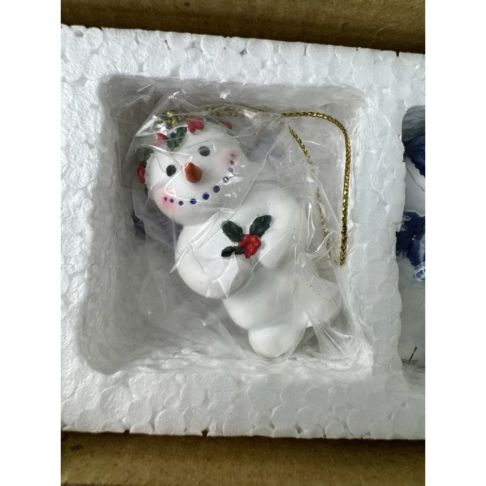 Snowman Gathering delight whimsical