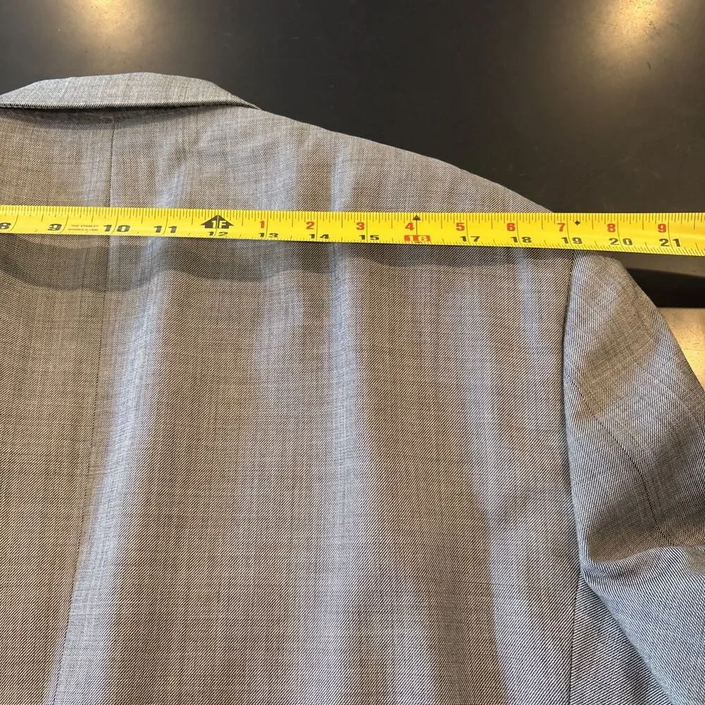 TOMMY HILFIGER Everyday Tan Virgin Wool Suit Sz42R Vintage Made In USA Americana