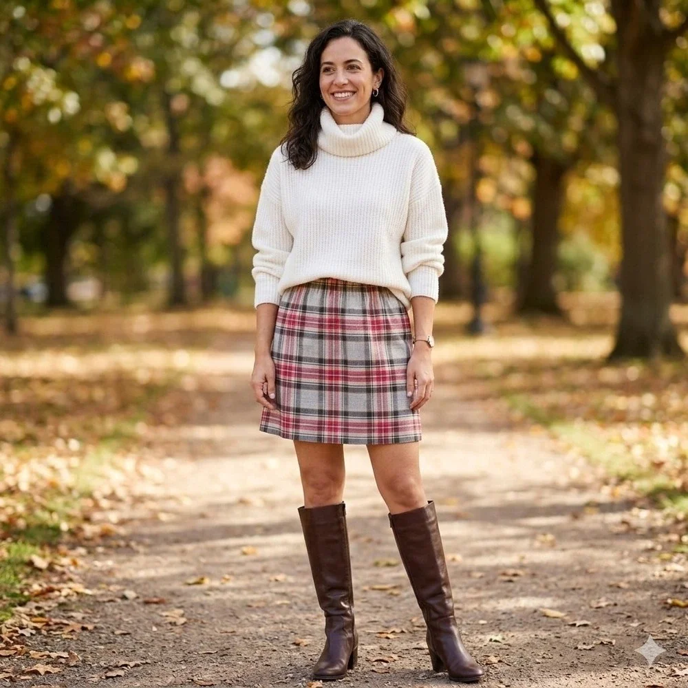 J. Crew Plaid Sidewalk Skirt Women Sz 14‎ (32
