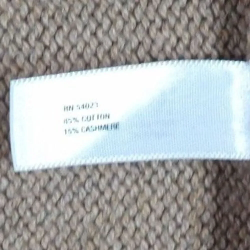 GAP Open Front Cotton Cashmere Brown Asymmetrical 3/4 sleeve Cardigan | Small‎