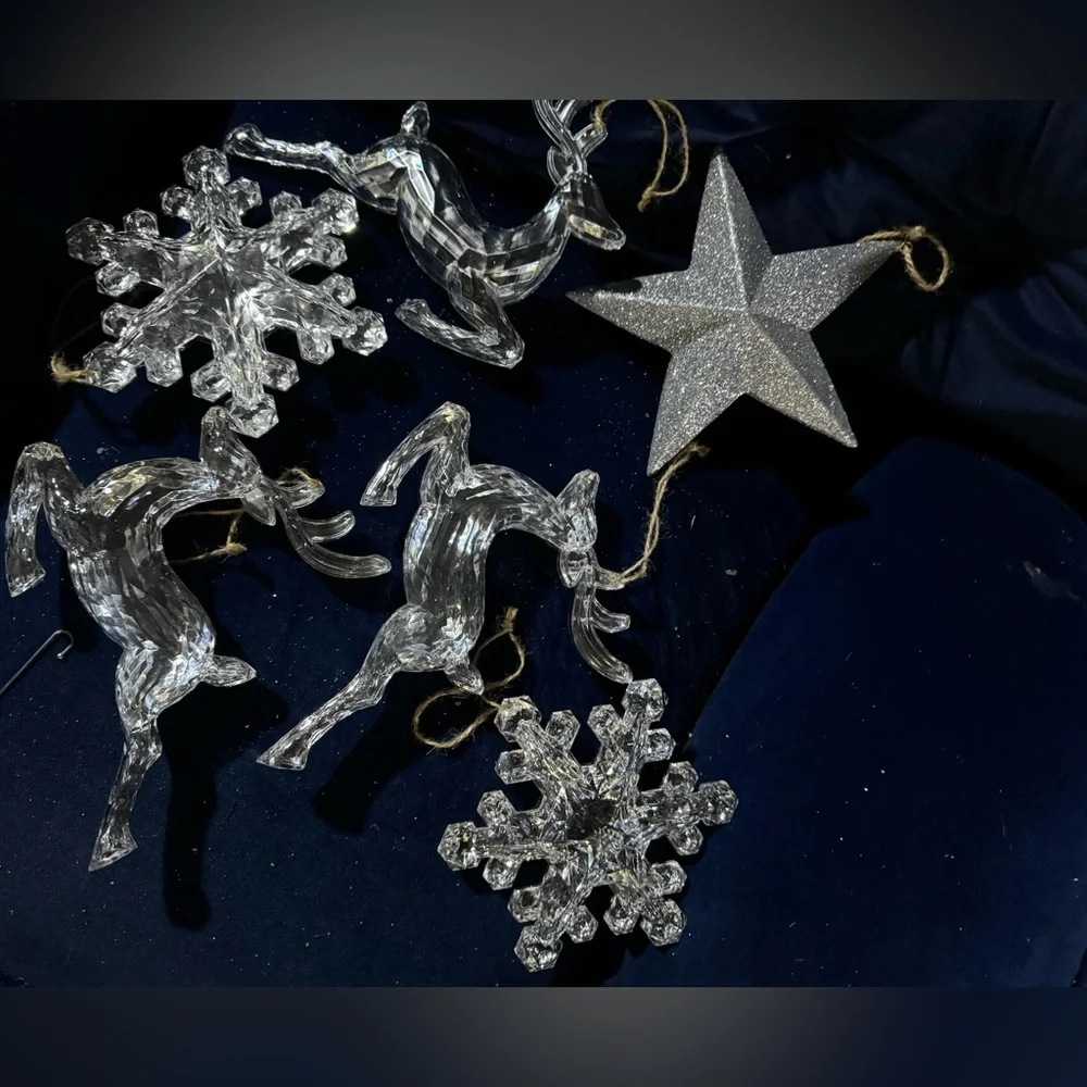 Large Silver Ornaments