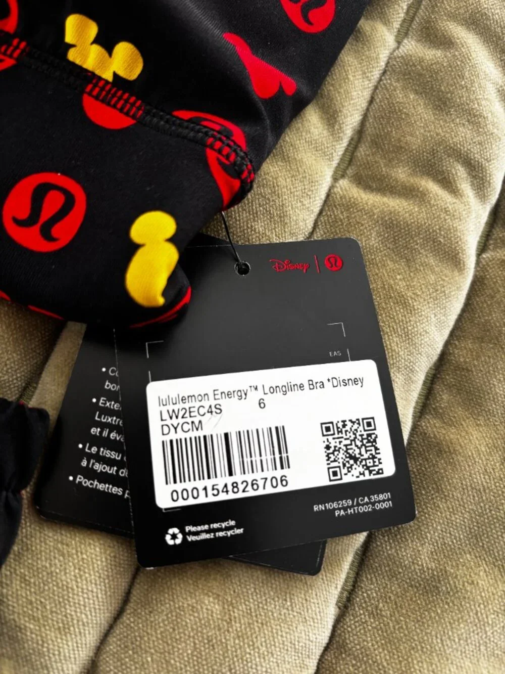 lululemon athletica vibrant as tags
